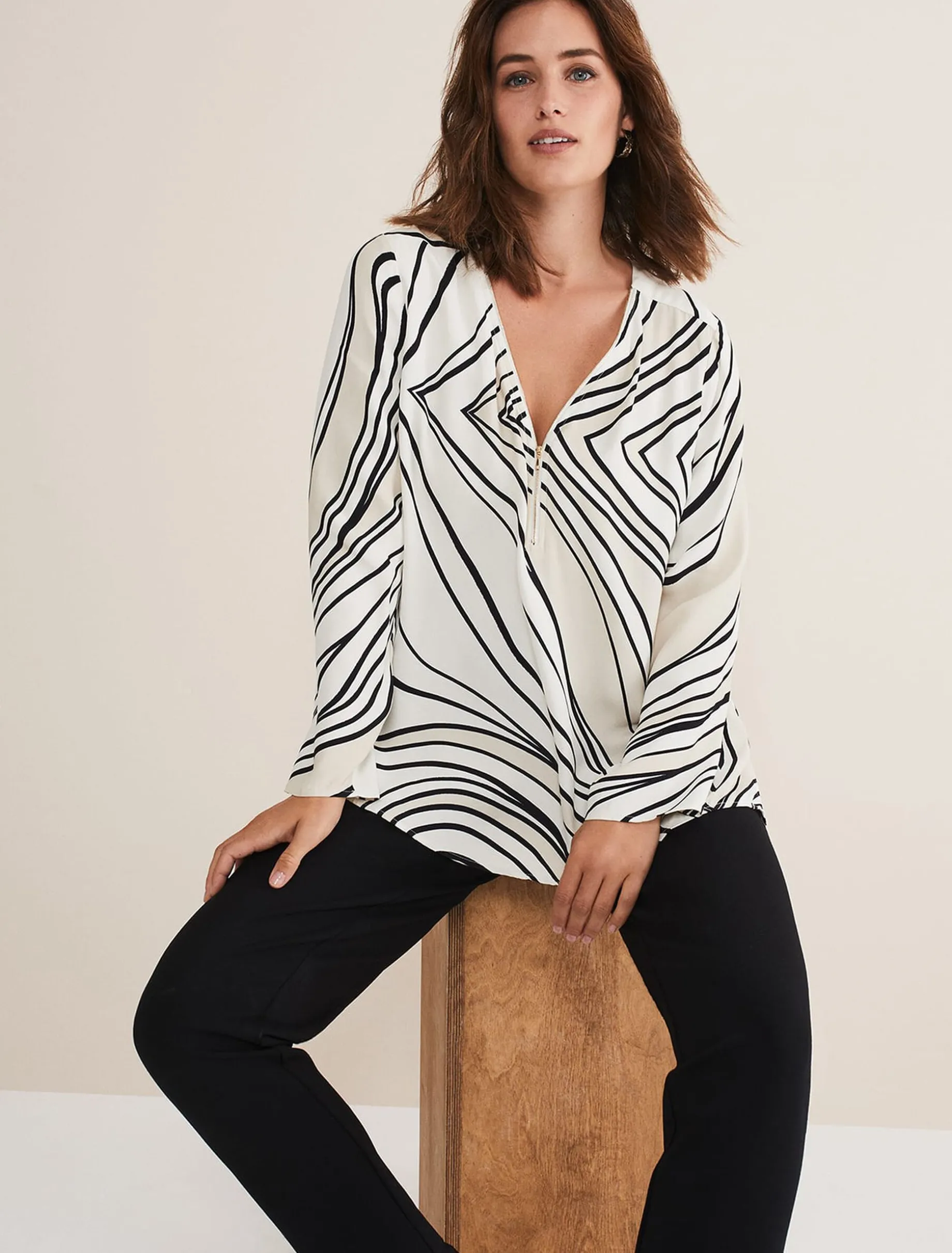 Macie Zip Blouse