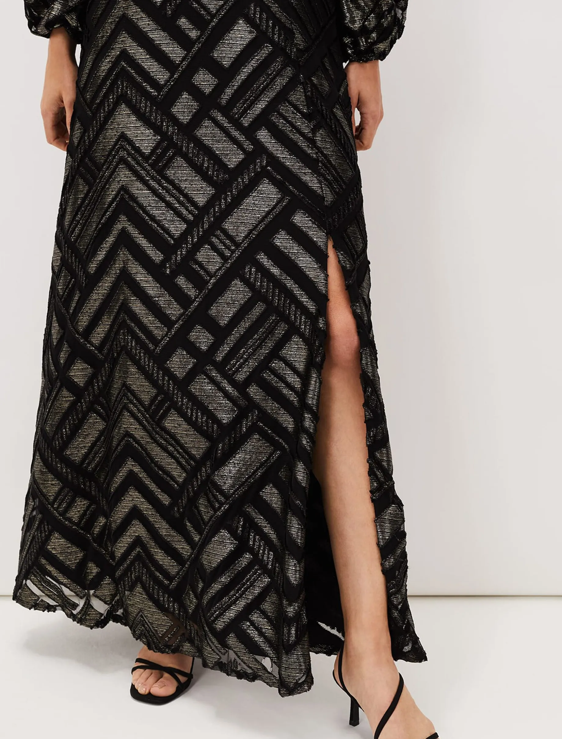 Madeliene Chevron Maxi Dress