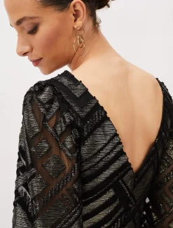 Madeliene Chevron Maxi Dress
