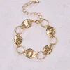 Mae Plated Disc Bracelet