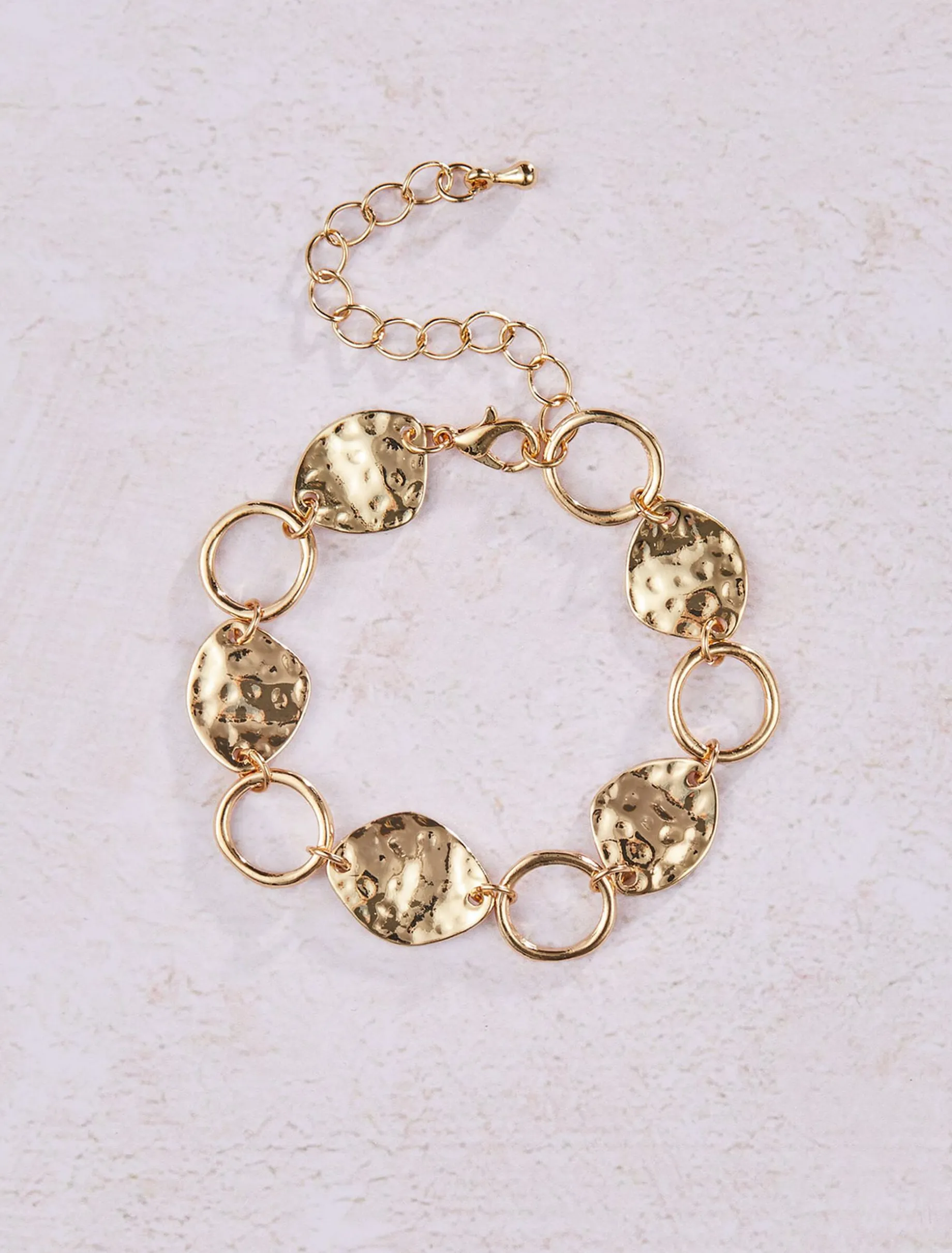 Mae Plated Disc Bracelet