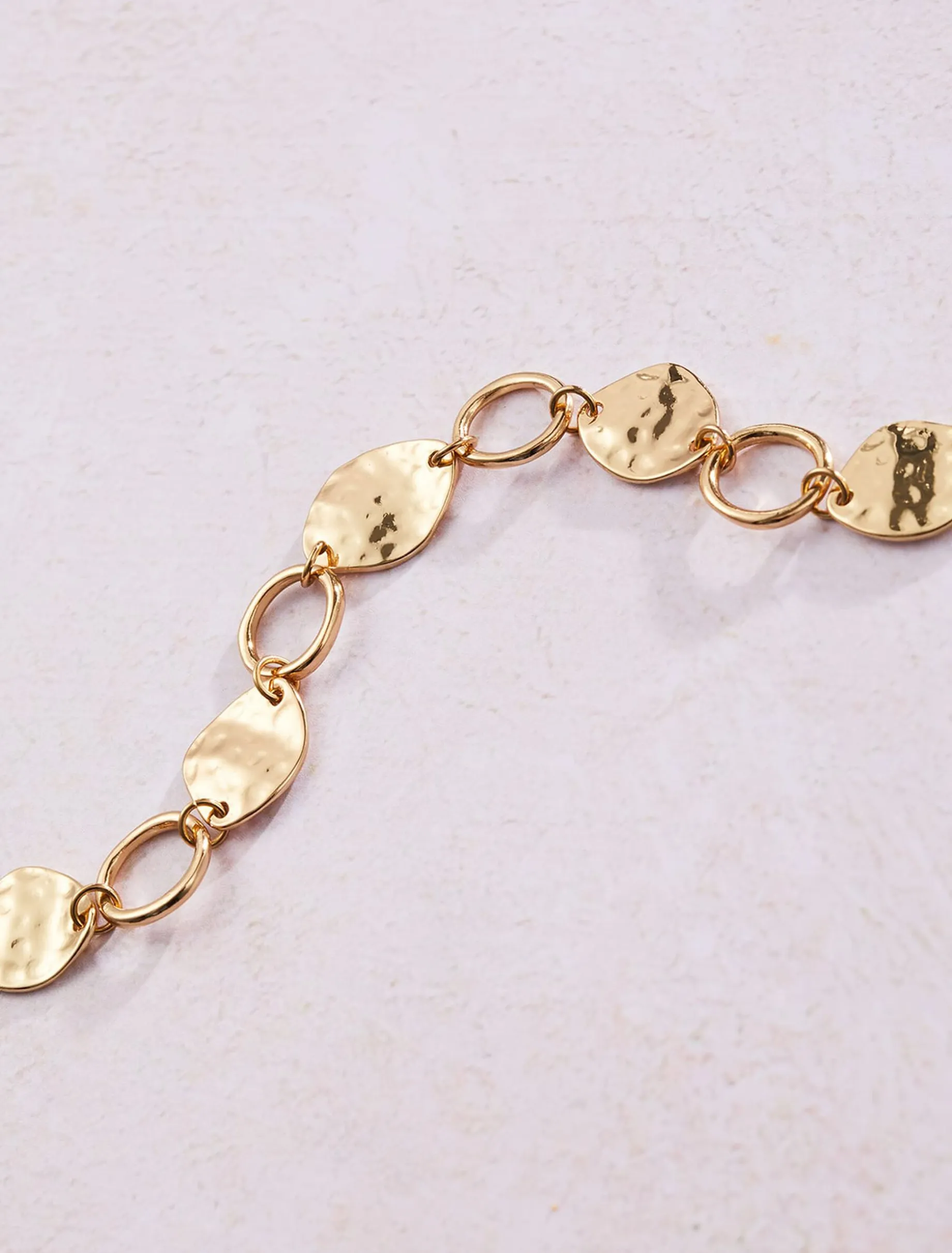Mae Plated Disc Bracelet