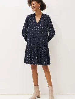 Magda Geometric Print Swing Dress