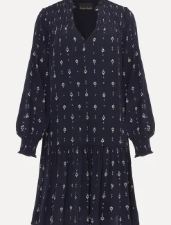 Magda Geometric Print Swing Dress