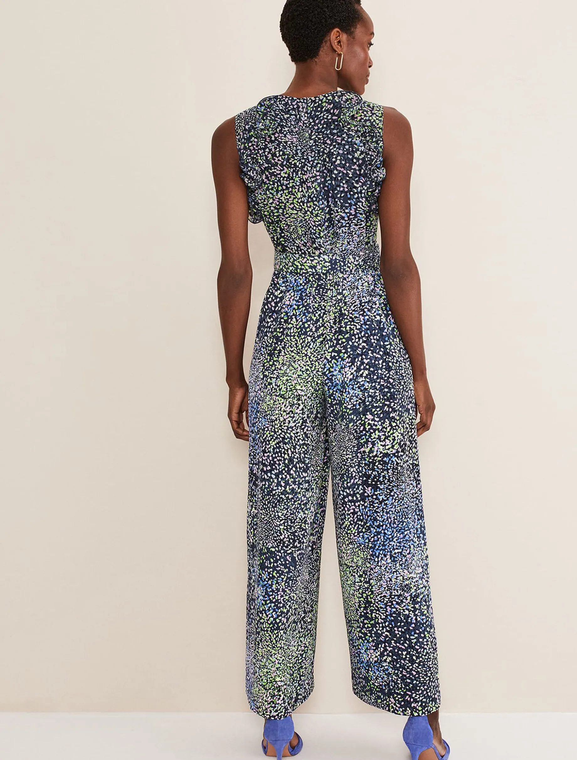 Maggie Ditsy Ruffle Jumpsuit