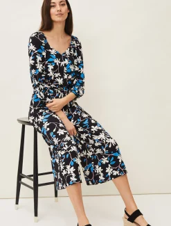 Magnolia Floral Jersey Jumpsuit