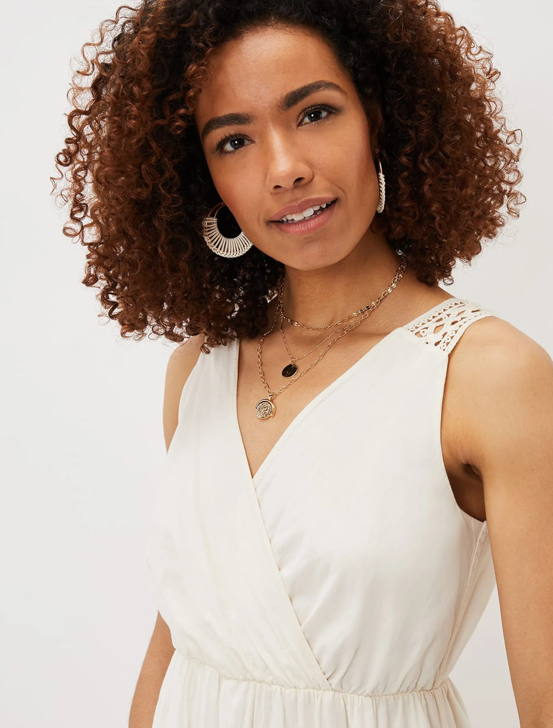 Mai Broderie Lace Maxi Dress
