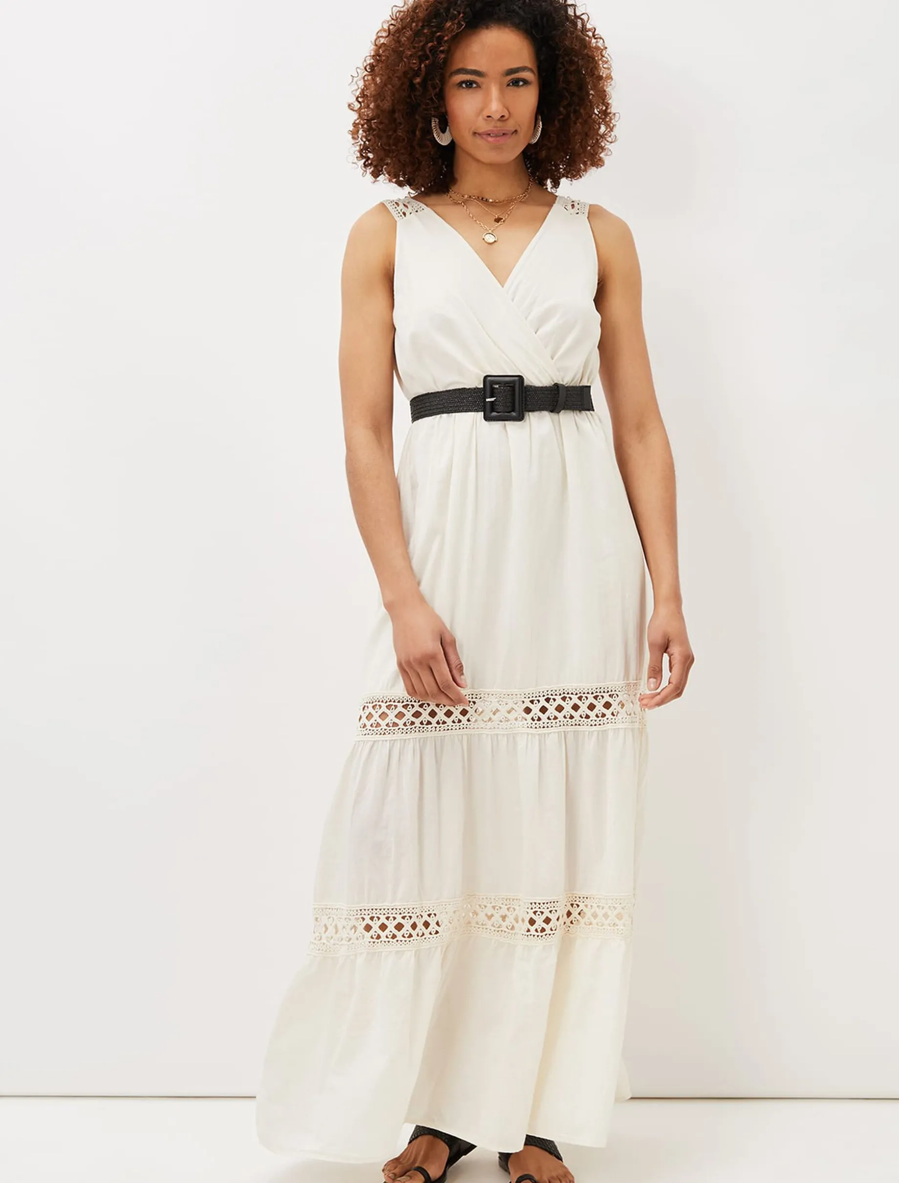Mai Broderie Lace Maxi Dress