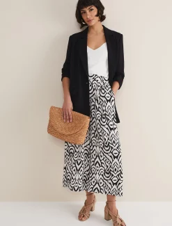 Malaya Printed Wide Leg Culottes