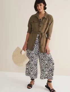 Malaya Printed Wide Leg Culottes