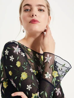 Mallory Embroidered Maxi Dress