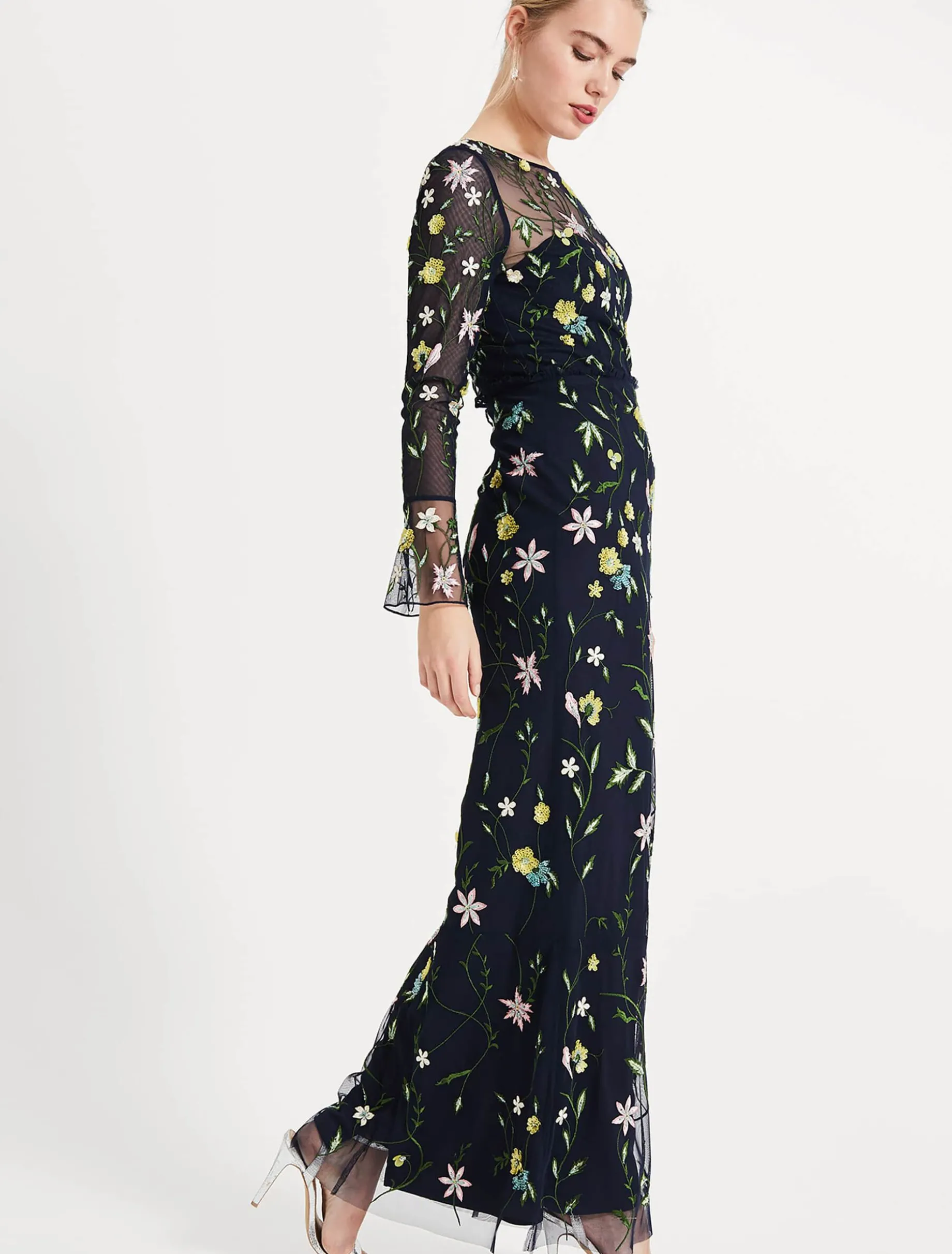 Mallory Embroidered Maxi Dress