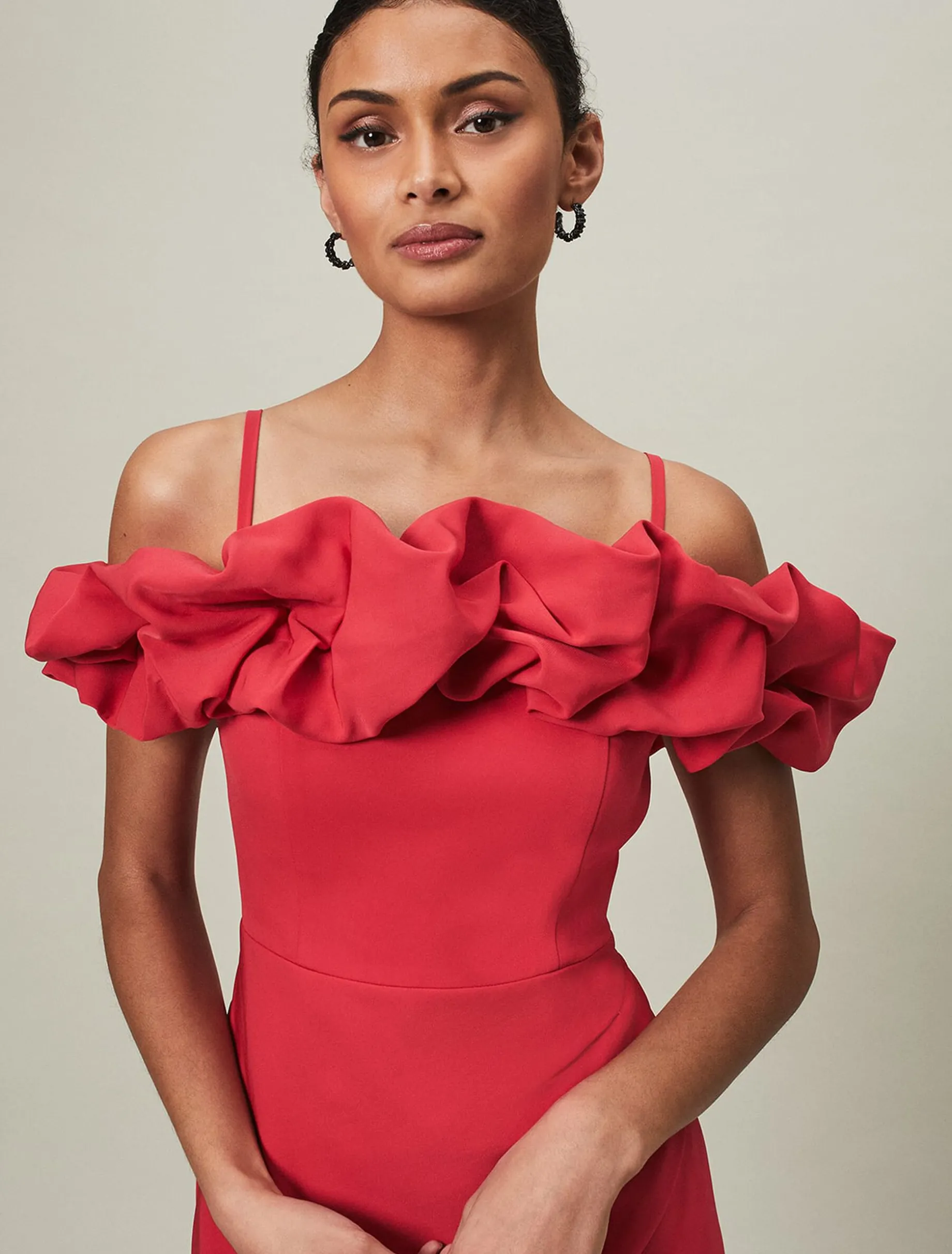 Mallory Off The Shoulder Midaxi Dress