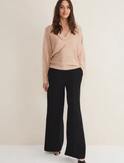 Malti Metallic Cowl Neck Knit