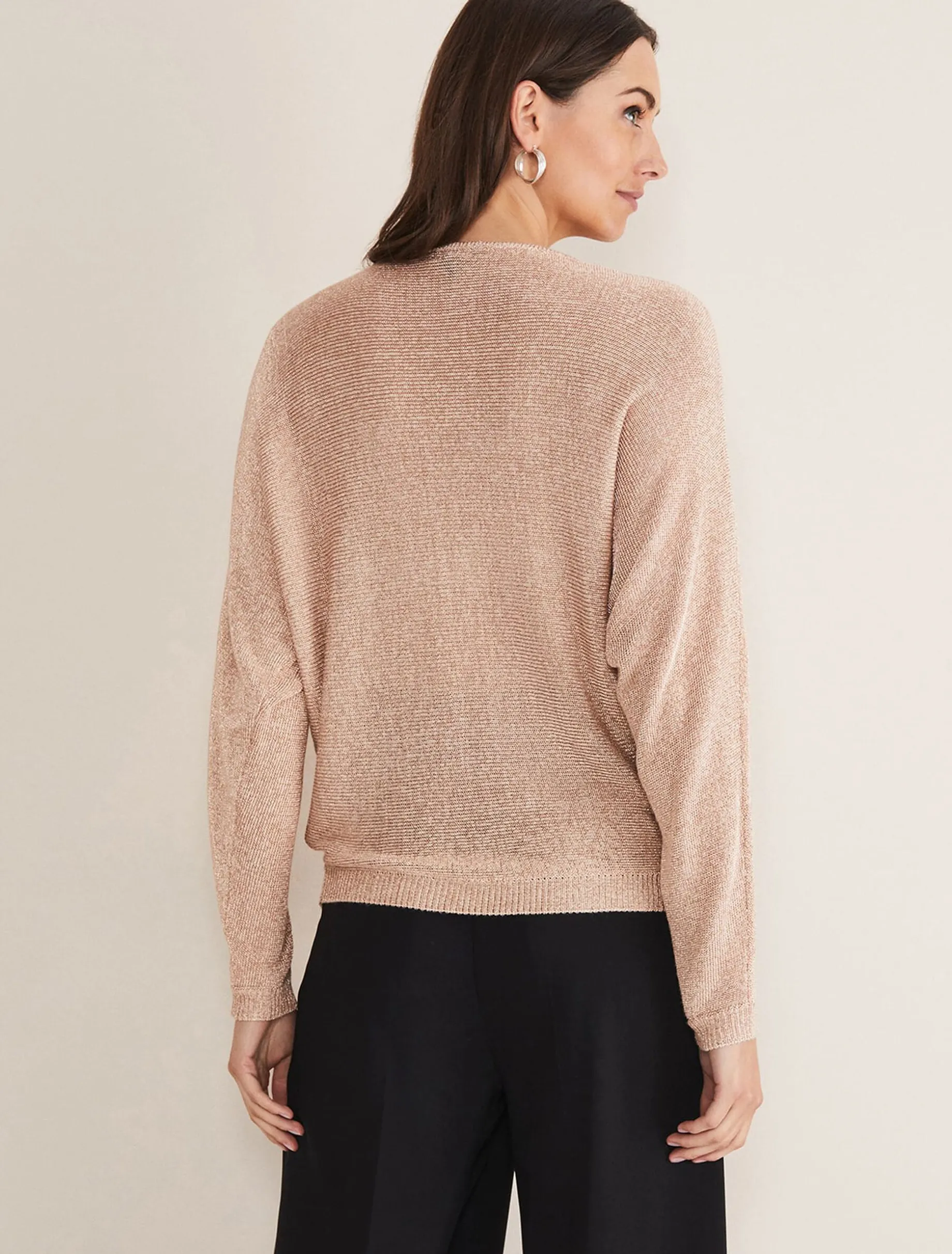 Malti Metallic Cowl Neck Knit