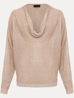 Malti Metallic Cowl Neck Knit