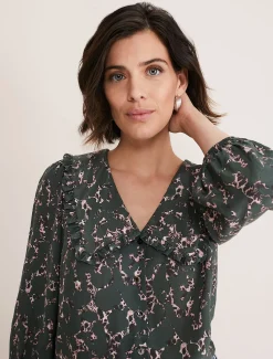 Marble Collar Blouse