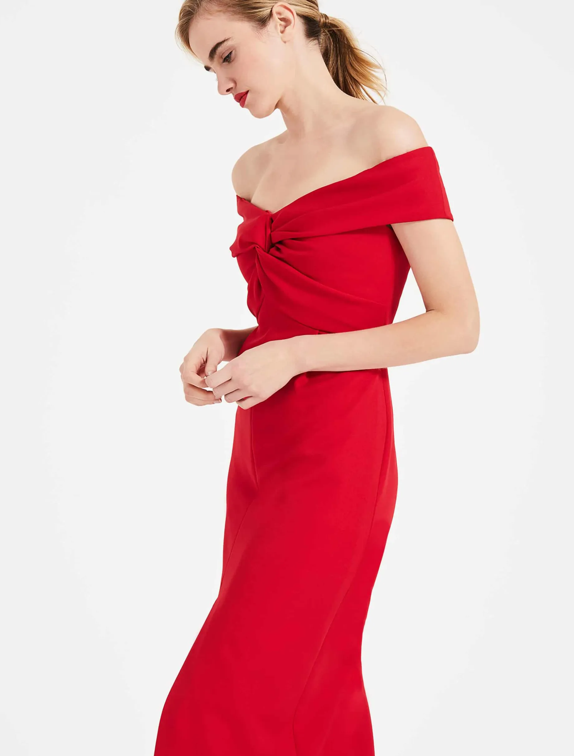 Marcelina Twist Maxi Dress