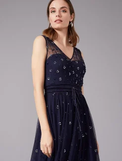 Marcia Sequin Tulle Dress