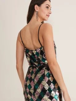 Mari Diamond Sequin Camisole Co-Ord