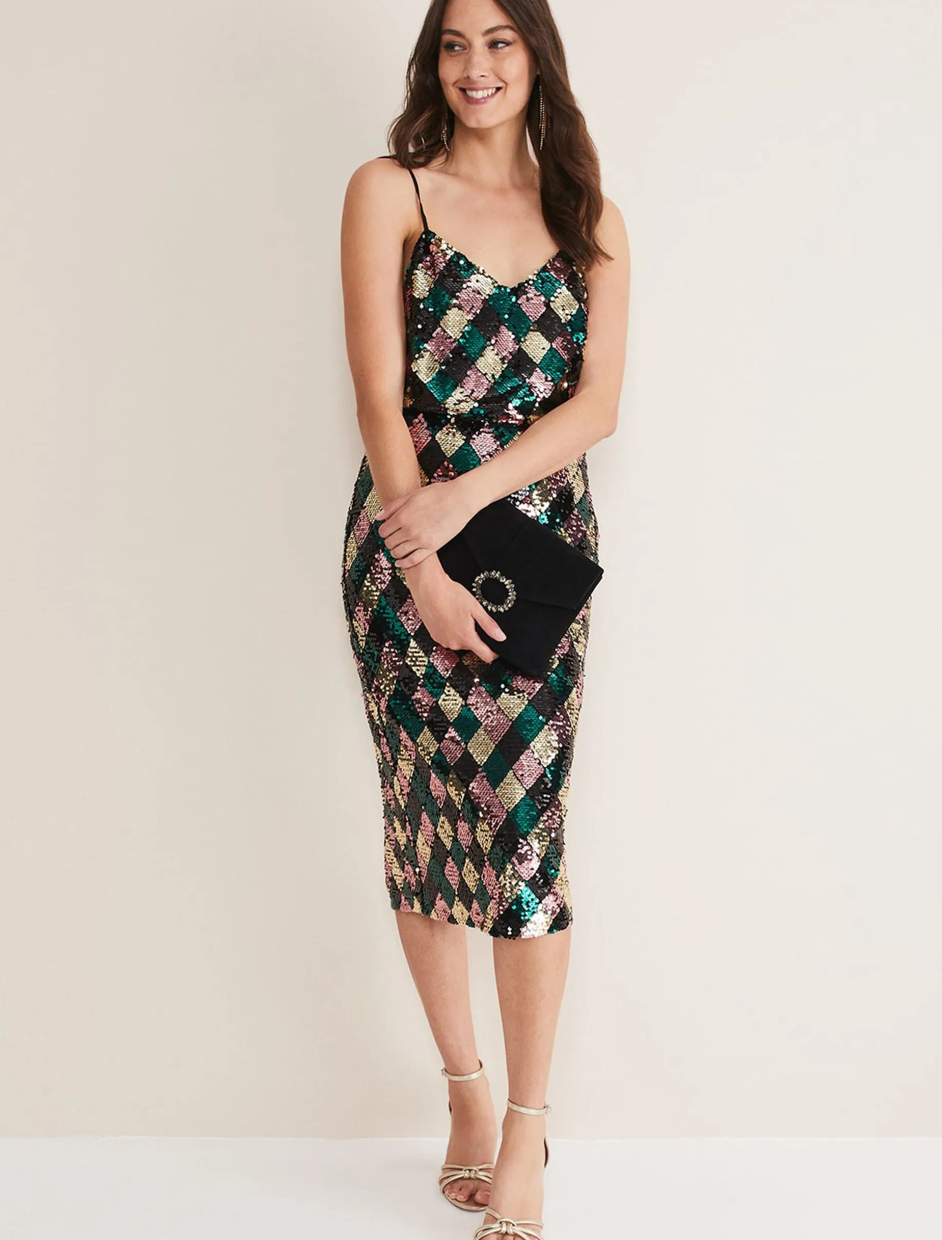 Mari Diamond Sequin Camisole Co-Ord