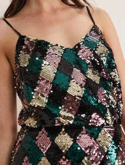 Mari Diamond Sequin Camisole Co-Ord