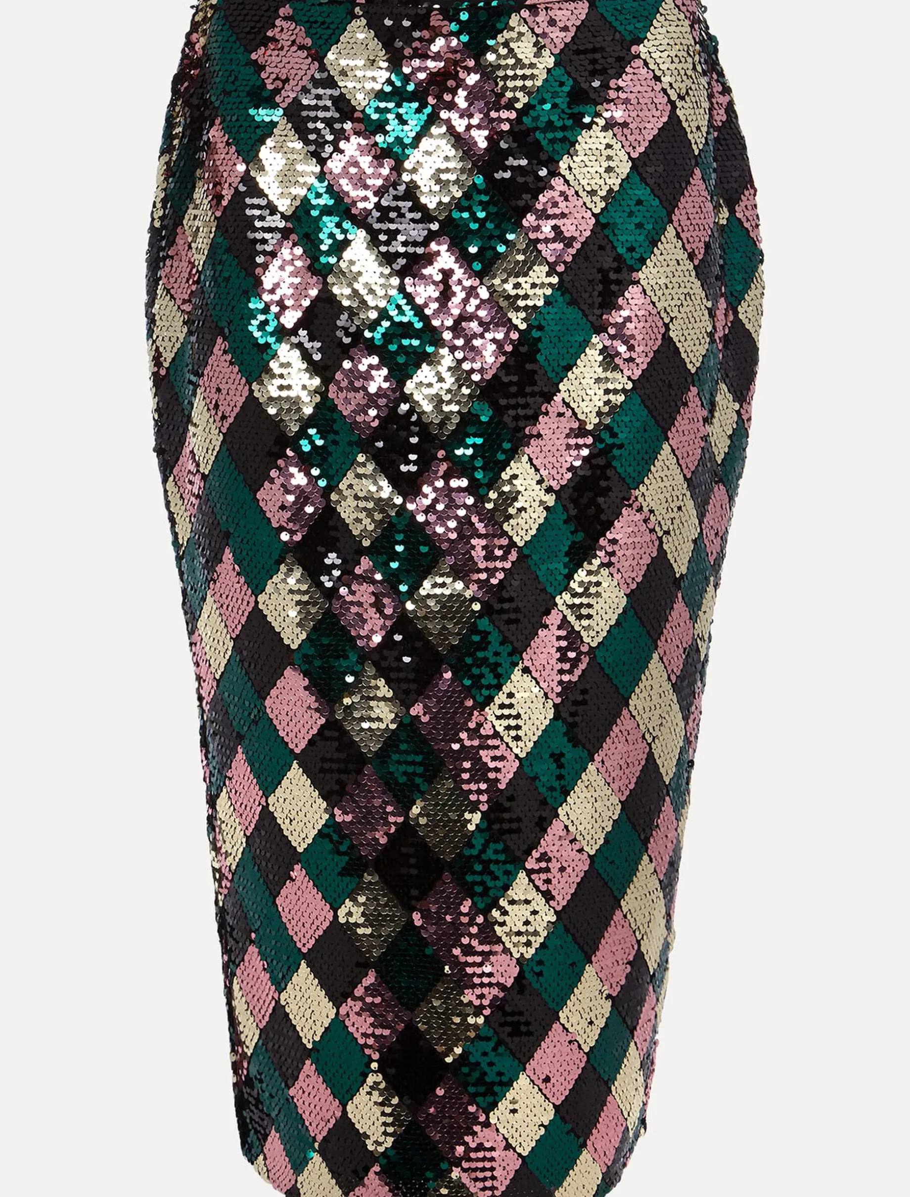 Mari Diamond Sequin Midi Skirt Co-Ord