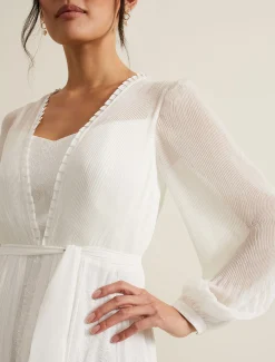 Mariana Pleated Lace Wedding Dress