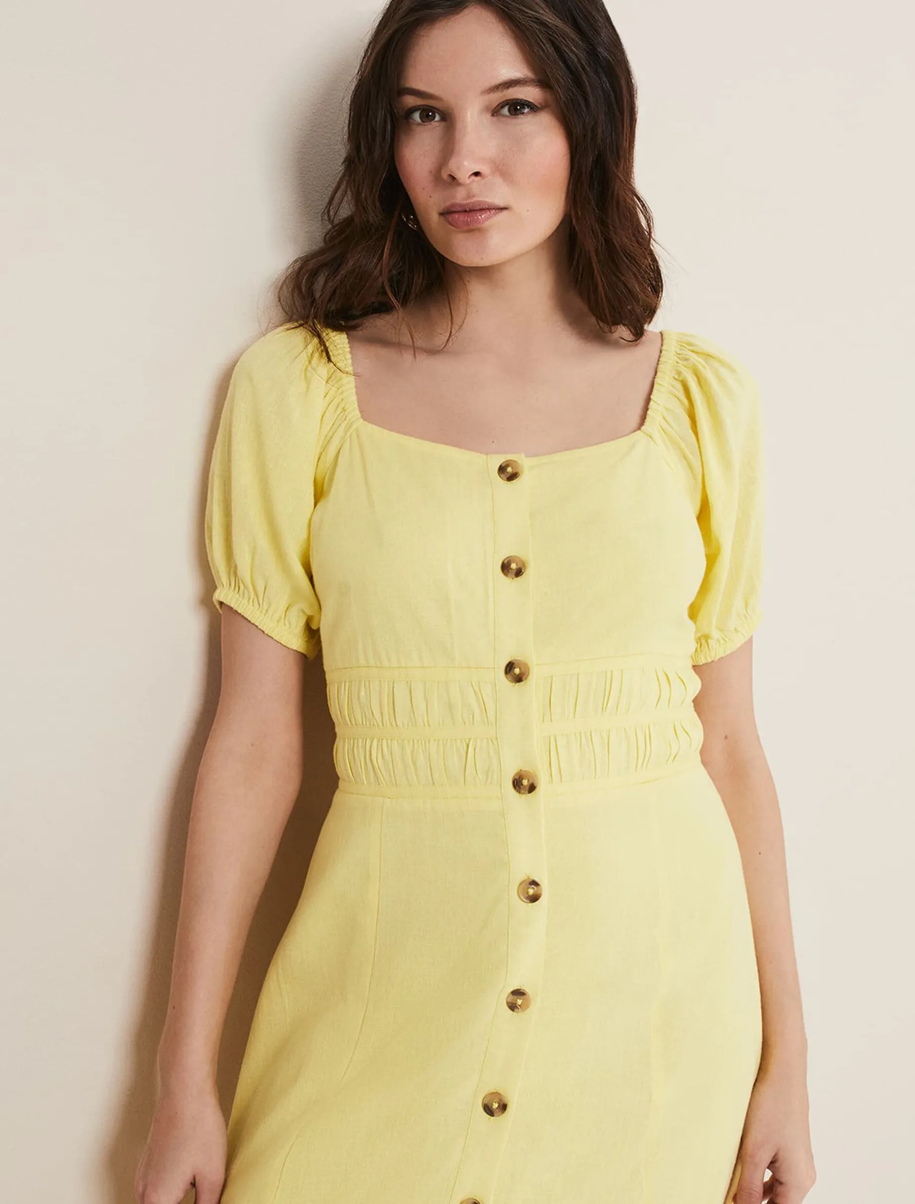 Maribella Linen Midi Dress
