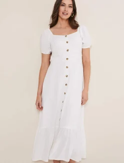 Maribella Linen Midi Dress