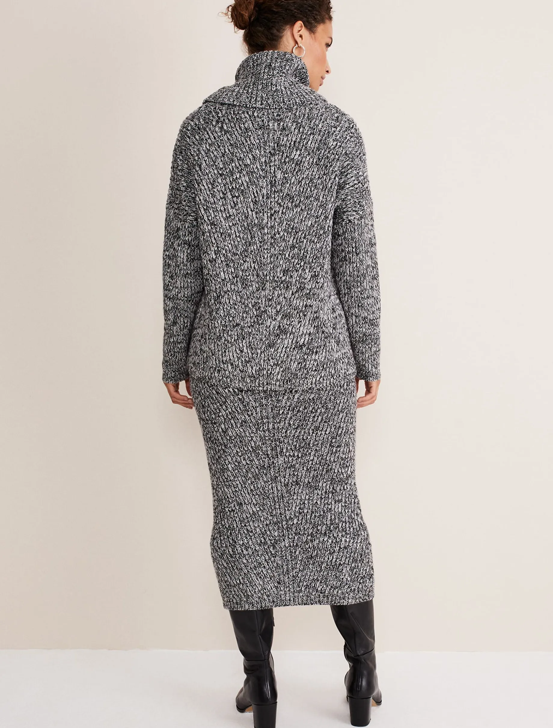 Marina Flecked Coord Knitted Skirt