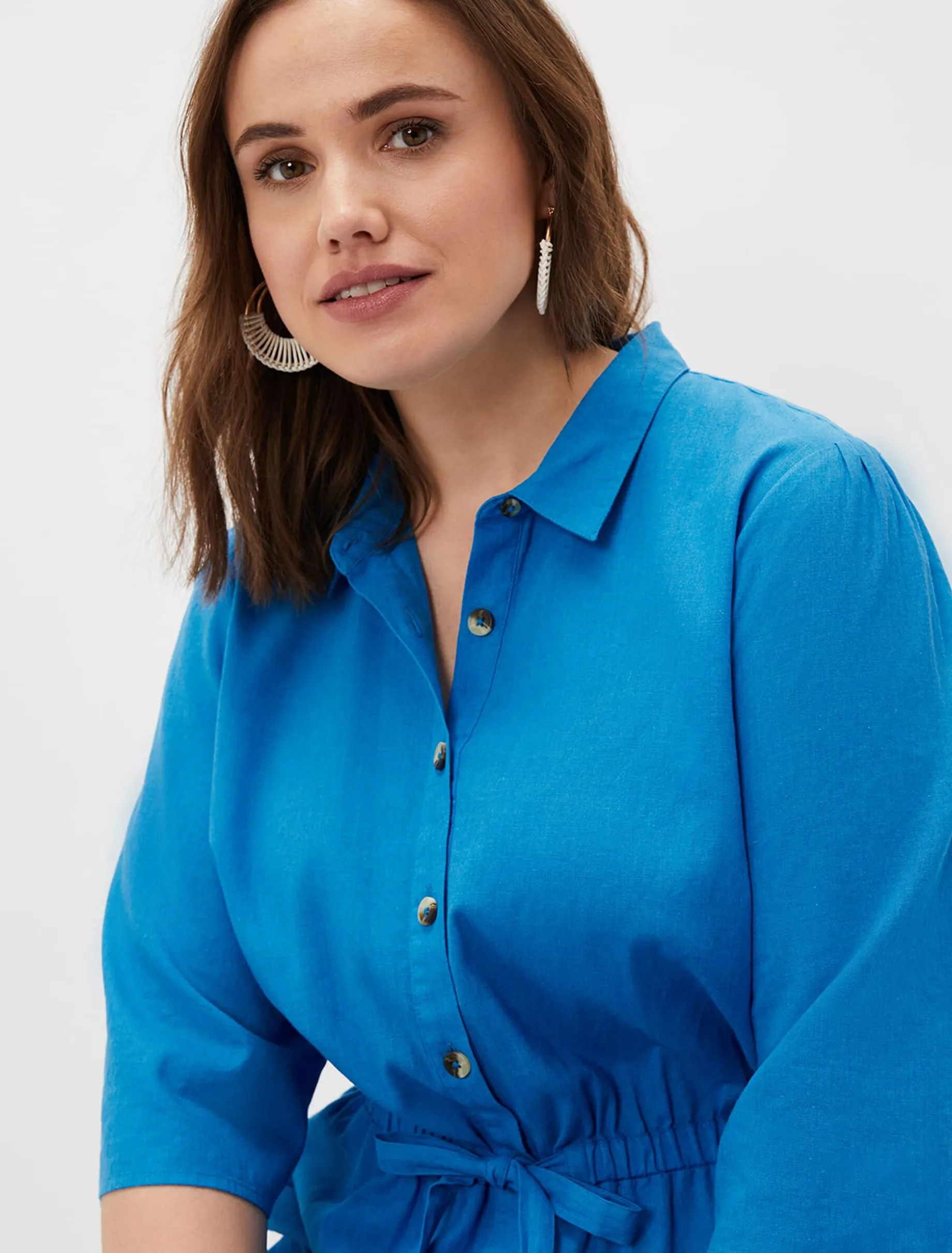 Marlene Tie Shirt Dress