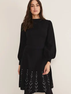 Marley Metal Work Detail Knit Dress