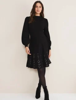 Marley Metal Work Detail Knit Dress