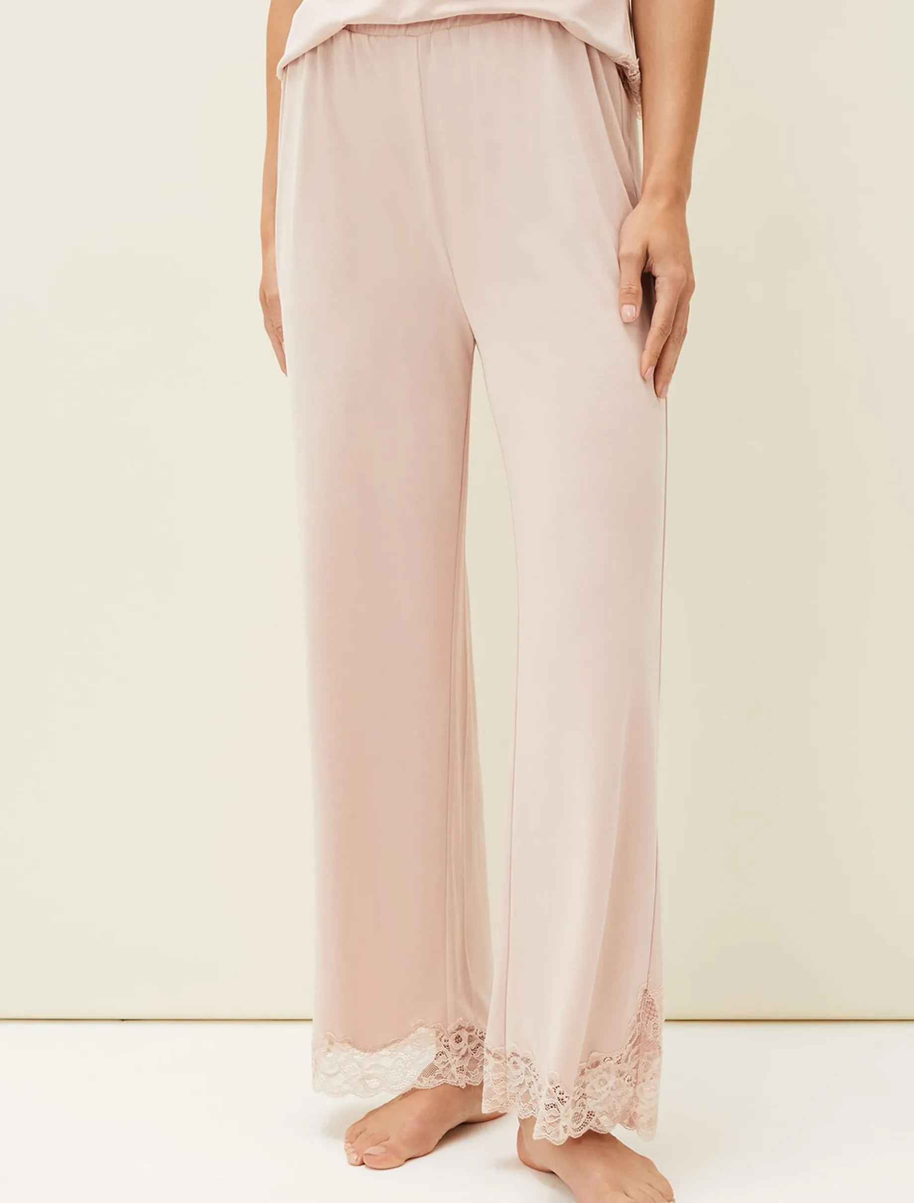 Marlie Lace Pyjama Wide Leg Trousers