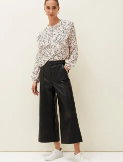 Martha Faux Leather Culottes