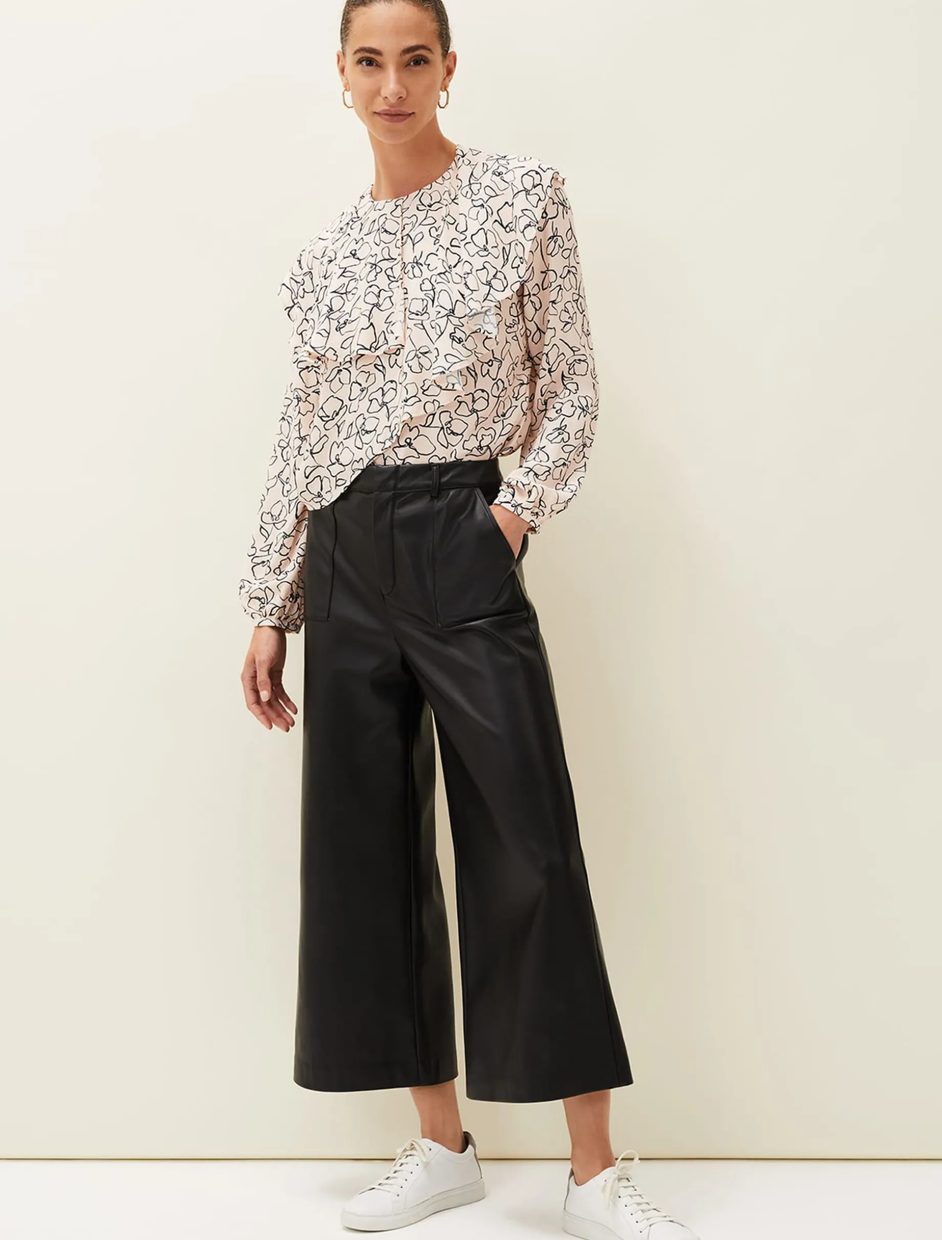 Martha Faux Leather Culottes