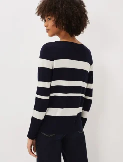 Mary Stripe Fine Knit Jumper