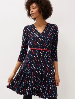 Marya Spot Jersey Dress