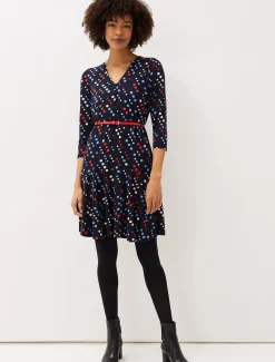 Marya Spot Jersey Dress