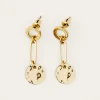 Maryanna Plated Pendant Earrings