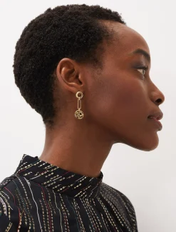 Maryanna Plated Pendant Earrings