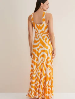 Maude Printed Jersey Maxi Dress