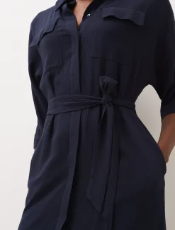 Maxine Belted Shirt Dress