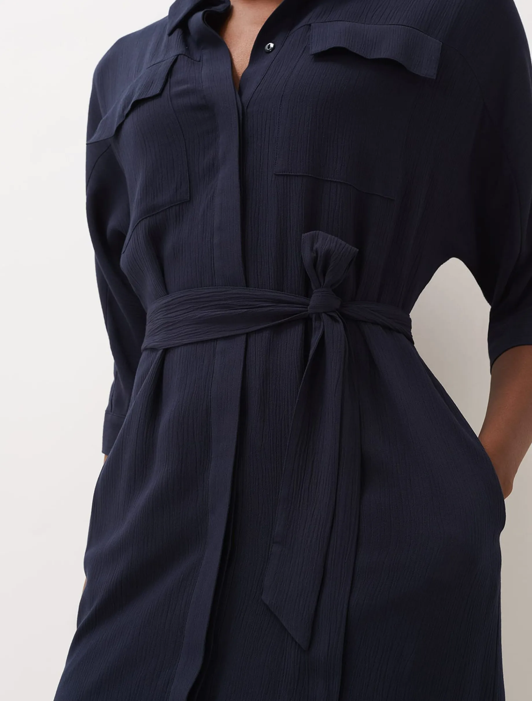Maxine Belted Shirt Dress