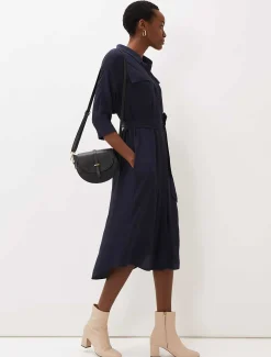 Maxine Belted Shirt Dress
