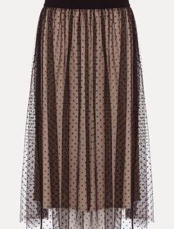 Maya Mesh Spot Skirt