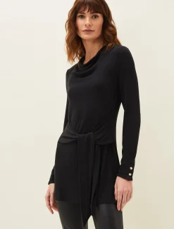 Maya Tie Front Longline Top
