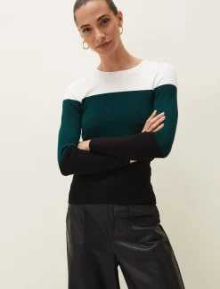 Meilani Colourblock Fine Knit Jumper