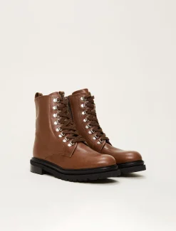 Meladie Leather Lace Up Boot